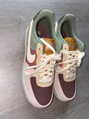 Nike | Air Force 1'07 LX "Oil Green Terra Blush" Sneakers | Wmn’s Sz 10 US